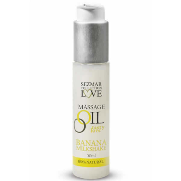 Huile de massage comestible milkshake banane 50ml 